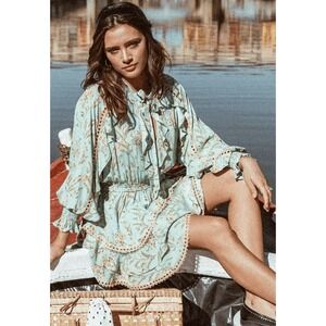 Spell | Dresses | Spell Dress Dawn Lace Mini Playdress Floral Polka Dot  Ruffle | Poshmark